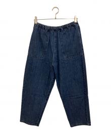 DANTON（ダントン）の古着「WOMEN'S DENIM EASY PANTS」｜ネイビー