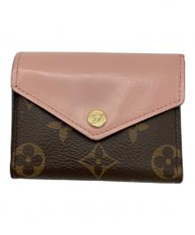 LOUIS VUITTON（ルイ ヴィトン）の古着「3つ折り財布」｜ブラウン×ピンク