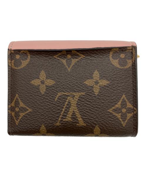 LOUIS VUITTON（ルイ ヴィトン）LOUIS VUITTON (ルイ ヴィトン) 3つ折り財布 ブラウン×ピンクの古着・服飾アイテム