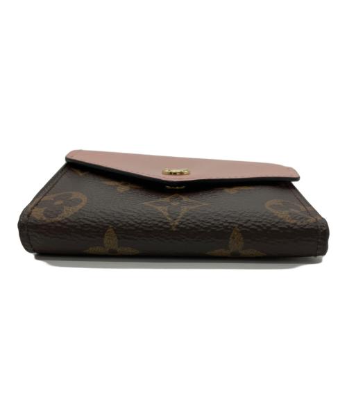 LOUIS VUITTON（ルイ ヴィトン）LOUIS VUITTON (ルイ ヴィトン) 3つ折り財布 ブラウン×ピンクの古着・服飾アイテム