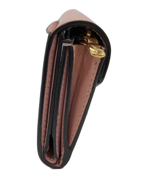 LOUIS VUITTON（ルイ ヴィトン）LOUIS VUITTON (ルイ ヴィトン) 3つ折り財布 ブラウン×ピンクの古着・服飾アイテム