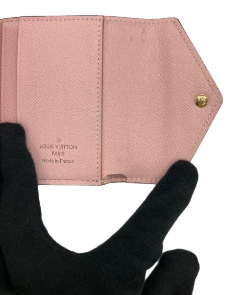 LOUIS VUITTON（ルイ ヴィトン）LOUIS VUITTON (ルイ ヴィトン) 3つ折り財布 ブラウン×ピンクの古着・服飾アイテム