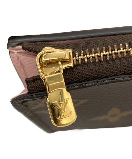 LOUIS VUITTON（ルイ ヴィトン）LOUIS VUITTON (ルイ ヴィトン) 3つ折り財布 ブラウン×ピンクの古着・服飾アイテム