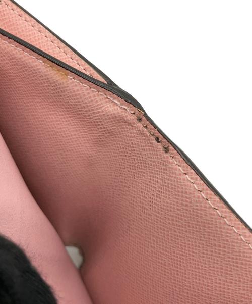 LOUIS VUITTON（ルイ ヴィトン）LOUIS VUITTON (ルイ ヴィトン) 3つ折り財布 ブラウン×ピンクの古着・服飾アイテム