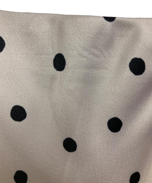 ARPEGE STORY（アルページュストーリー）ARPEGE STORY (アルページュストーリー) ドットサテンスカート ベージュ サイズ:Sの古着・服飾アイテム