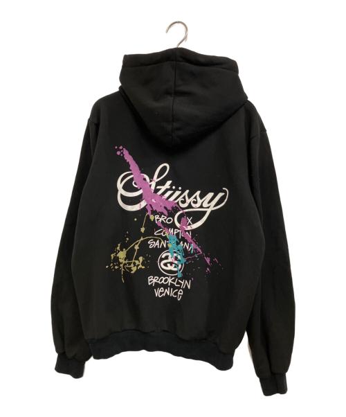 stussy（ステューシー）stussy (ステューシー) パーカー ブラック サイズ:Mの古着・服飾アイテム