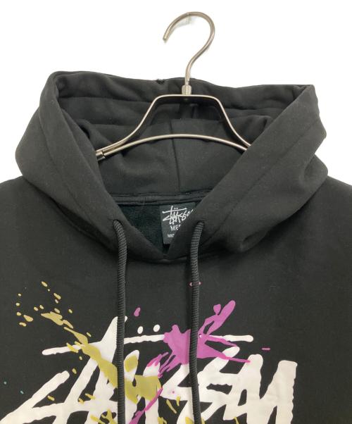 stussy（ステューシー）stussy (ステューシー) パーカー ブラック サイズ:Mの古着・服飾アイテム