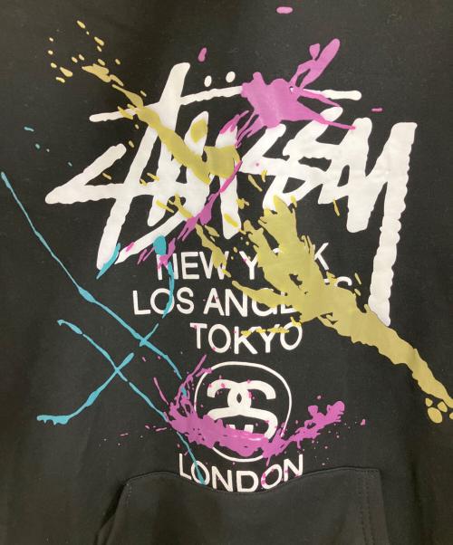 stussy（ステューシー）stussy (ステューシー) パーカー ブラック サイズ:Mの古着・服飾アイテム