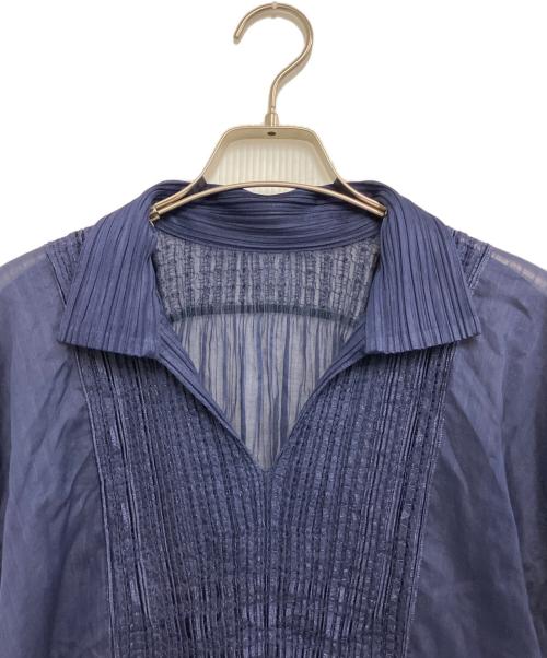 PLEATS PLEASE（プリーツプリーズ）PLEATS PLEASE (プリーツプリーズ) 半袖ワンピース ブルー サイズ:不明の古着・服飾アイテム