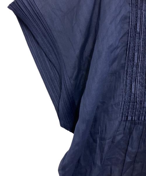 PLEATS PLEASE（プリーツプリーズ）PLEATS PLEASE (プリーツプリーズ) 半袖ワンピース ブルー サイズ:不明の古着・服飾アイテム