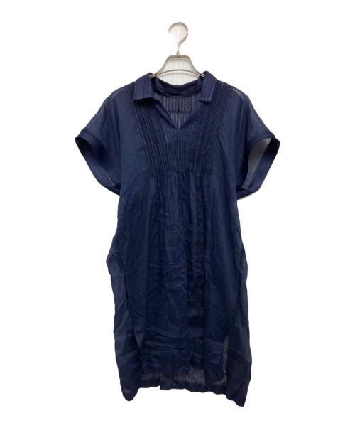 PLEATS PLEASE（プリーツプリーズ）PLEATS PLEASE (プリーツプリーズ) 半袖ワンピース ブルー サイズ:不明の古着・服飾アイテム