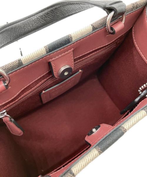 COACH（コーチ）COACH (コーチ) トートバッグ グレー×ブラックの古着・服飾アイテム