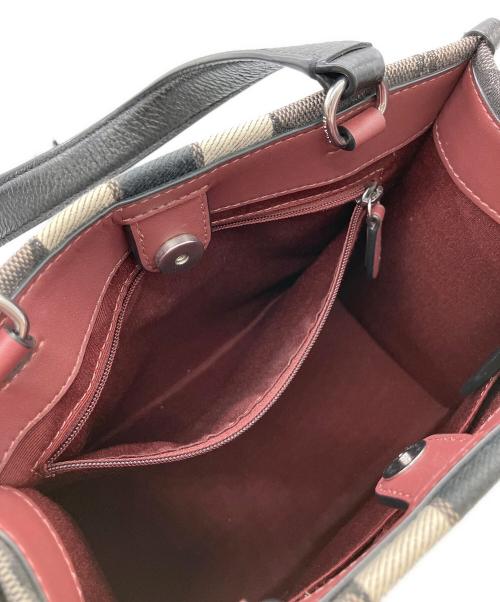 COACH（コーチ）COACH (コーチ) トートバッグ グレー×ブラックの古着・服飾アイテム