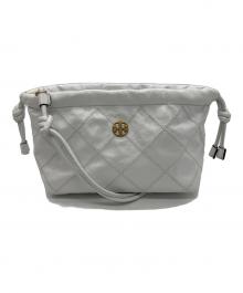 TORY BURCH（トリーバーチ）の古着「Willa Glazed Drawstring Bag」｜ホワイト