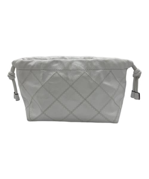 TORY BURCH（トリーバーチ）TORY BURCH (トリーバーチ) Willa Glazed Drawstring Bag ホワイトの古着・服飾アイテム