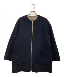 MACKINTOSH PHILOSOPHY（マッキントッシュ フィロソフィー）の古着「ノーカラーリバーシブルコート」｜ネイビー
