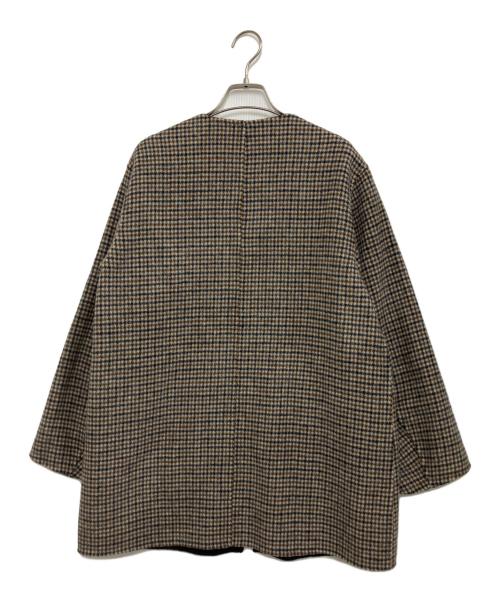 MACKINTOSH PHILOSOPHY（マッキントッシュ フィロソフィー）MACKINTOSH PHILOSOPHY (マッキントッシュ フィロソフィー) ノーカラーリバーシブルコート ネイビー サイズ:S(36)の古着・服飾アイテム
