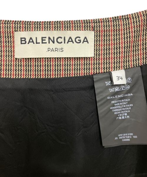 BALENCIAGA（バレンシアガ）BALENCIAGA (バレンシアガ) スカート ブラウン サイズ:XSの古着・服飾アイテム