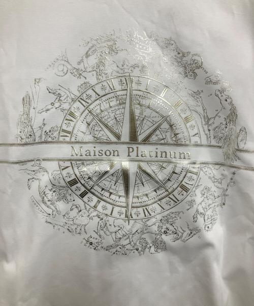 Maison Platinum（メゾンプラチナ）Maison Platinum (メゾンプラチナ) 半袖カットソー ホワイト サイズ:Mの古着・服飾アイテム