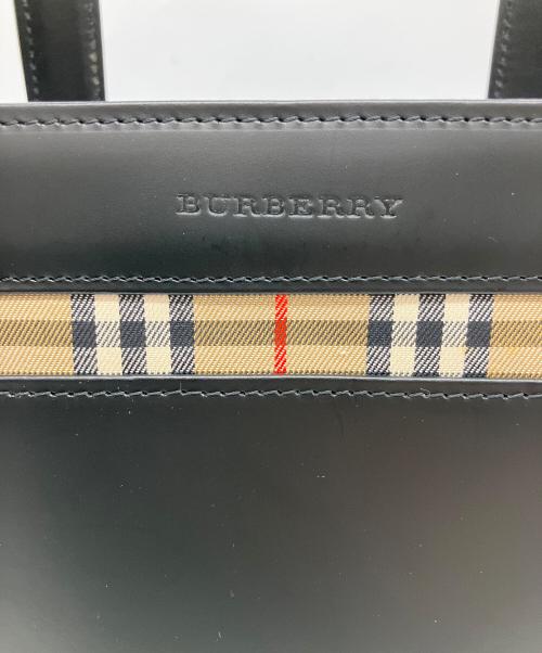 BURBERRY（バーバリー）BURBERRY (バーバリー) トートバッグ ブラックの古着・服飾アイテム