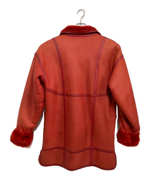 EMBA（エンバ）EMBA (エンバ) ムートンコート レッド サイズ:11号の古着・服飾アイテム