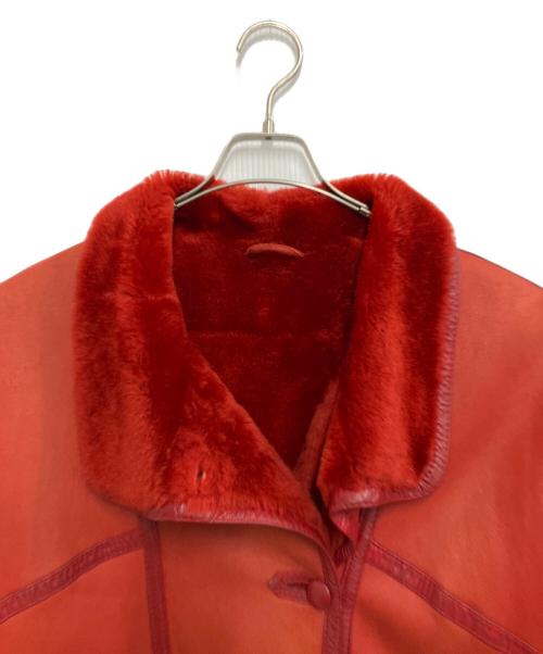 EMBA（エンバ）EMBA (エンバ) ムートンコート レッド サイズ:11号の古着・服飾アイテム