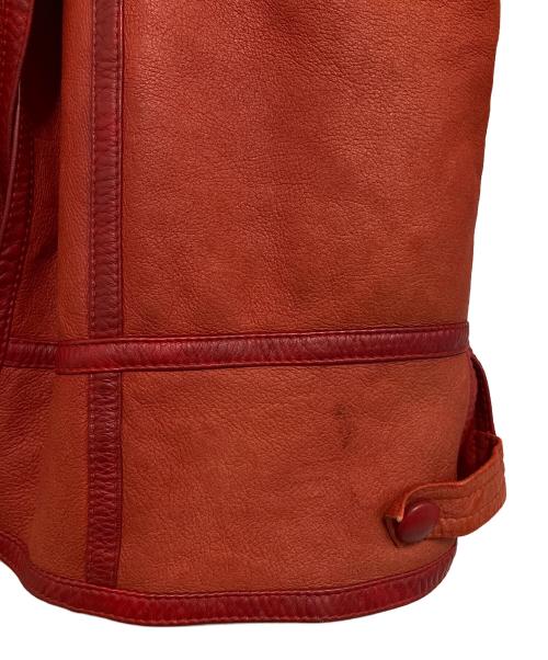 EMBA（エンバ）EMBA (エンバ) ムートンコート レッド サイズ:11号の古着・服飾アイテム