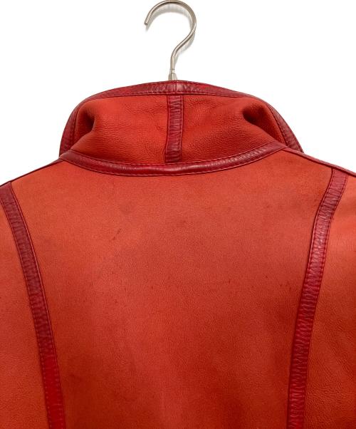 EMBA（エンバ）EMBA (エンバ) ムートンコート レッド サイズ:11号の古着・服飾アイテム