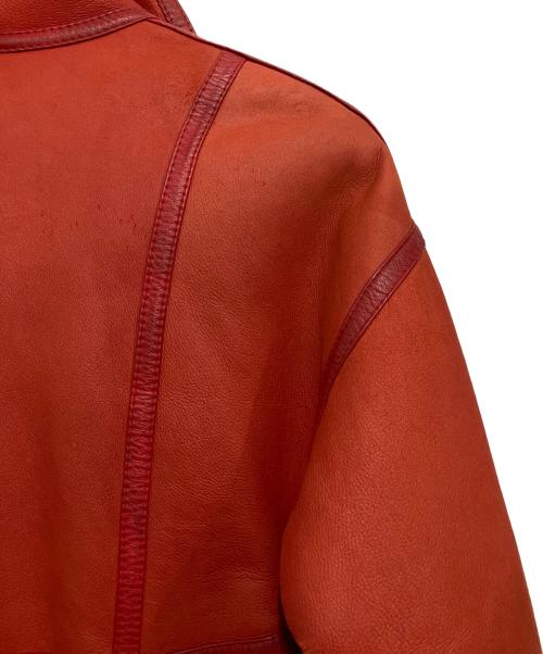 EMBA（エンバ）EMBA (エンバ) ムートンコート レッド サイズ:11号の古着・服飾アイテム