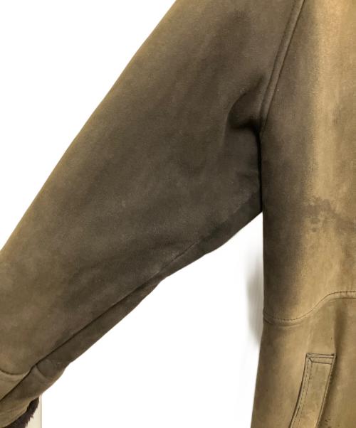 EMBA（エンバ）EMBA (エンバ) ムートンコート オリーブ×ダークブラウン サイズ:Mの古着・服飾アイテム