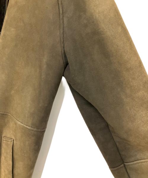 EMBA（エンバ）EMBA (エンバ) ムートンコート オリーブ×ダークブラウン サイズ:Mの古着・服飾アイテム