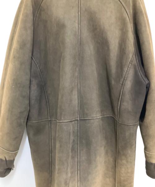 EMBA（エンバ）EMBA (エンバ) ムートンコート オリーブ×ダークブラウン サイズ:Mの古着・服飾アイテム