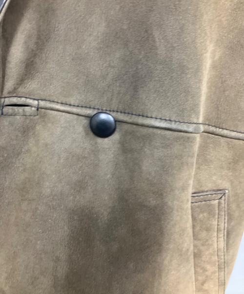 EMBA（エンバ）EMBA (エンバ) ムートンコート オリーブ×ダークブラウン サイズ:Mの古着・服飾アイテム