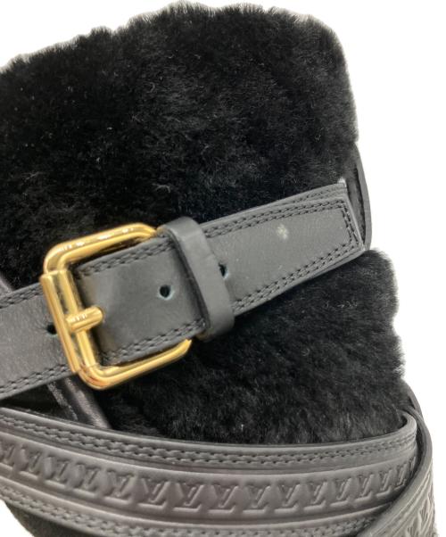 LOUIS VUITTON（ルイ ヴィトン）LOUIS VUITTON (ルイ ヴィトン) ムートンブーツ ブラック サイズ:22.5の古着・服飾アイテム