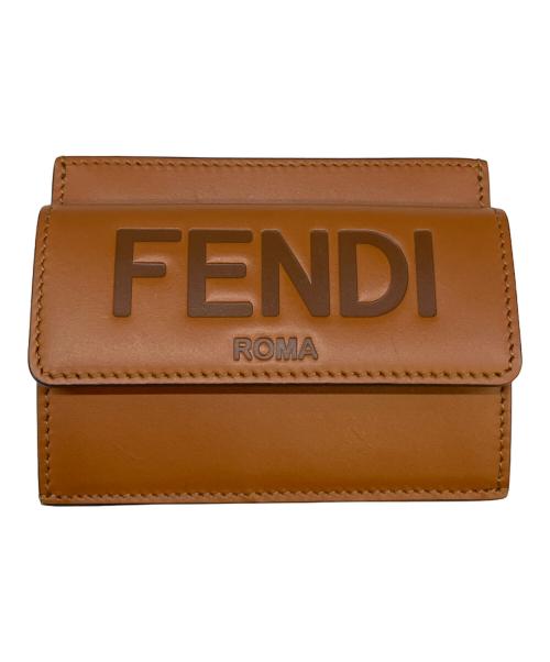 FENDI（フェンディ）FENDI (フェンディ) カードケース ブラウンの古着・服飾アイテム