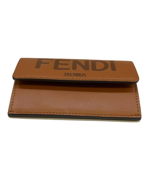 FENDI（フェンディ）FENDI (フェンディ) カードケース ブラウンの古着・服飾アイテム