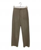 AURALEEオーラリー）の古着「WOOL FULLING FLANNEL SLACKS」｜ブラウン