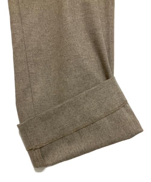AURALEE（オーラリー）AURALEE (オーラリー) WOOL FULLING FLANNEL SLACKS ブラウン サイズ:Sの古着・服飾アイテム