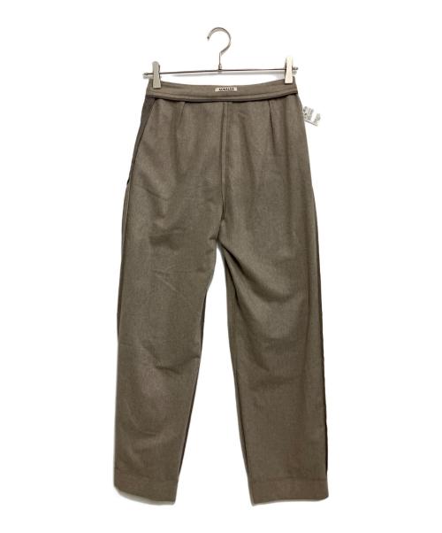 AURALEE（オーラリー）AURALEE (オーラリー) WOOL FULLING FLANNEL SLACKS ブラウン サイズ:Sの古着・服飾アイテム