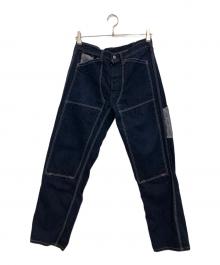 THE FLAT HEAD（ザ・フラットヘッド）の古着「ダブルニーペインターパンツ」｜ネイビー