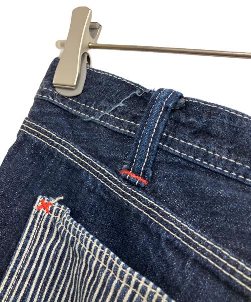 THE FLAT HEAD（ザ・フラットヘッド）THE FLAT HEAD (ザ・フラットヘッド) ダブルニーペインターパンツ ネイビー サイズ:W32の古着・服飾アイテム