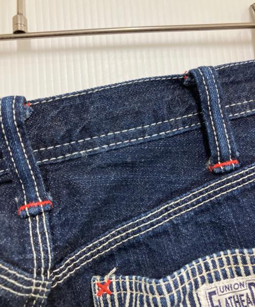 THE FLAT HEAD（ザ・フラットヘッド）THE FLAT HEAD (ザ・フラットヘッド) ダブルニーペインターパンツ ネイビー サイズ:W32の古着・服飾アイテム