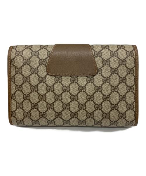 GUCCI（グッチ）GUCCI (グッチ) クラッチバッグ ブラウンの古着・服飾アイテム