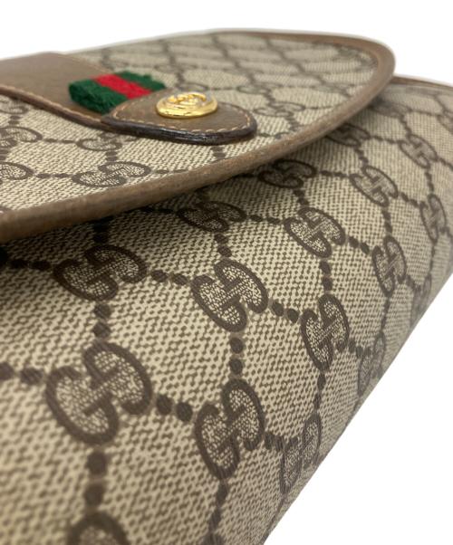 GUCCI（グッチ）GUCCI (グッチ) クラッチバッグ ブラウンの古着・服飾アイテム