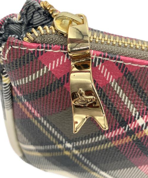 Vivienne Westwood（ヴィヴィアンウエストウッド）Vivienne Westwood (ヴィヴィアンウエストウッド) ハンドバッグ ベージュ×ピンクの古着・服飾アイテム