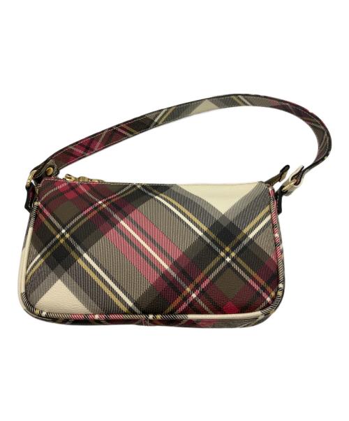Vivienne Westwood（ヴィヴィアンウエストウッド）Vivienne Westwood (ヴィヴィアンウエストウッド) ハンドバッグ ベージュ×ピンクの古着・服飾アイテム