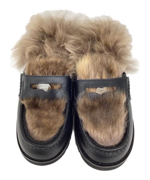 UGG（アグ）UGG (アグ) AMBUSH (アンブッシュ) ペニーローファー ブラック×ブラウン サイズ:23の古着・服飾アイテム