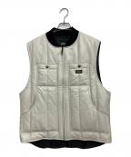 Dickies×SUPREMEディッキーズ×シュプリーム）の古着「23AW Leather Work Vest」｜ホワイト×ブラック