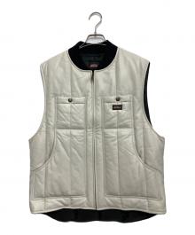 Dickies×SUPREME（ディッキーズ×シュプリーム）の古着「23AW Leather Work Vest」｜ホワイト×ブラック