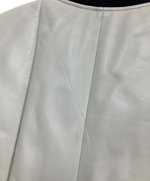 Dickies（ディッキーズ）Dickies (ディッキーズ) SUPREME (シュプリーム) 23AW Leather Work Vest ホワイト×ブラック サイズ:Mの古着・服飾アイテム